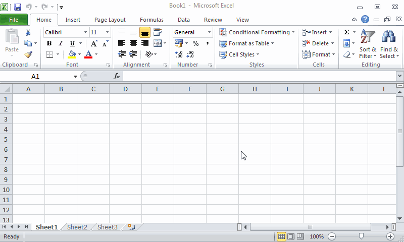 Example of importing a csv format file.