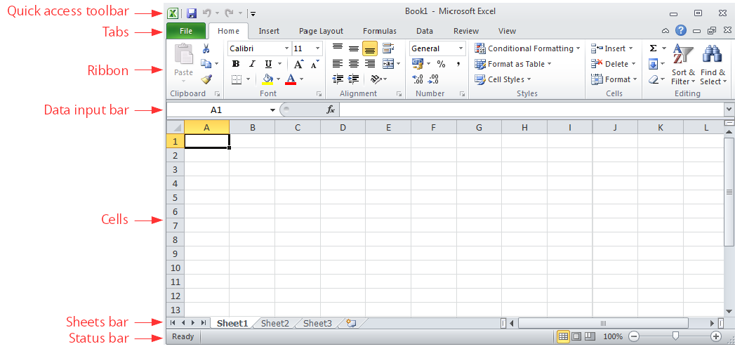Excel 2010 screenshot.